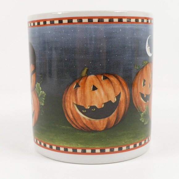 Two Vintage Halloween Mugs with Box David Carter Brown Haunted Hollow Sakura - Picture 4 of 14